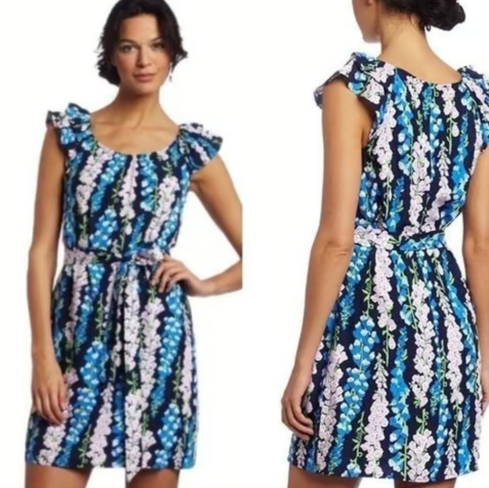 Lilly Pulitzer Maya ruffled mini dress sleeveless xs